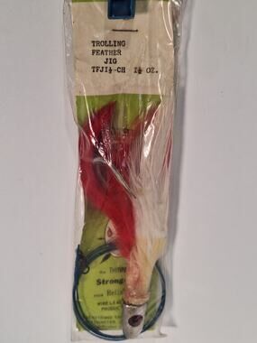 Vintage Sevenstrand Trolling Feather Jig NOS Sealed Saltwater Tuna Lure